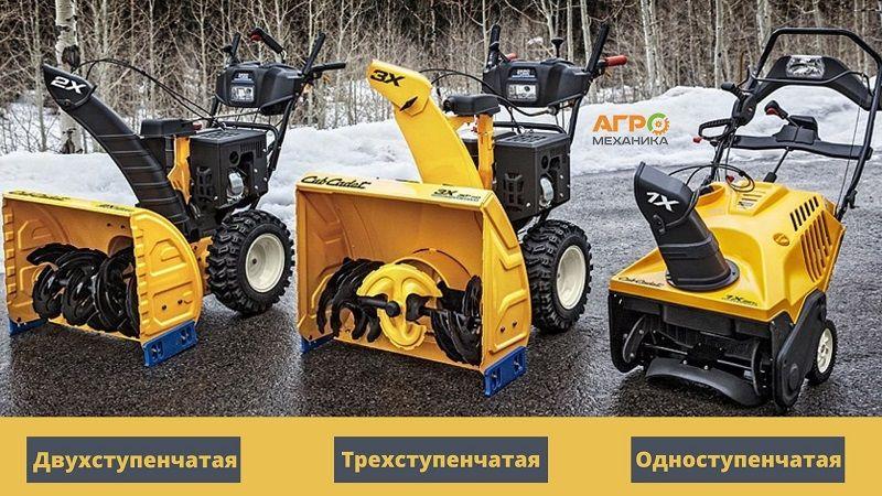 типы снегоуборщиков
