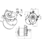 Електродвигун з редуктором MY1016Z 250W 24V 75/120Rpm фото 5 купити в Україні