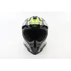 Шлем кроссовый/эндуро/АТV BLD-819-7 М (57-58см), ЧЕРНЫЙ/НЕОНОВО-ЖЕЛТЫЙ, фото фото 2