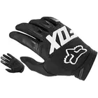 Рукавички мотоциклетні  "FOX" XL-Чорно-Білі фото 3 купити в Україні