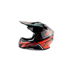Мотошолом EXdrive EX-806 Dazing Glossy Red розмір M фото 4 купити в Україні