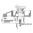 Двигун Loncin LC1P92F-1, 12 к.с., бензиновий, вал 25.4 мм (шпонка), електростартер фото 9 купити в Україні