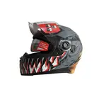 Мотошолом EXdrive EX-09B Jaws Matt Black розмір XL фото 2 купити в Україні