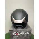 Мотошолом Exdrive EX-586 шолом півлицьовий + окуляри чорний глянцевий (Розмір XXL) фото 8 купити в Україні