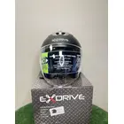Мотошолом Exdrive EX-586 шолом півлицьовий + окуляри чорний глянцевий (Розмір S) фото 10 купити в Україні