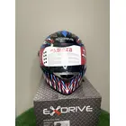 Мотошолом EXdrive EX-09 Jaws інтеграл синьо-чорний мат (розмір S) фото 5 купити в Україні