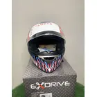Мотошолом EXdrive EX-09 Jaws інтеграл синьо-чорний мат (розмір S) фото 6 купити в Україні