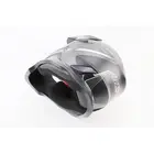 Шлем кроссовый/эндуро/АТV со стеклом BLD-819-7 S (55-56см), Черный с серо-сине-белым рисунком, фото фото 7