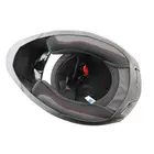 Шлем закрытый интеграл BLD-M62 М (57-58см), Черный глянец с красно-серым рисунком, фото фото 6