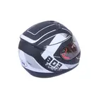 Мотошлем закрытый VIRTUE MD-903 черный с белым матовым size L, фото фото 2