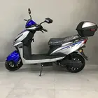 Электроскутер SOKMOTO WOLF серый с синими вставками, фото 