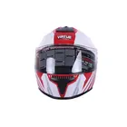 Мотошолом VIRTUE MD-813 червоний з білим size M фото 2 купити в Україні