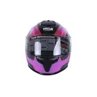 Мотошолом VIRTUE MD-813 чорний з бузковим size M  купити в Україні