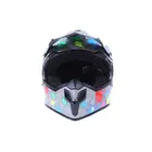 Мотошлем кроссовый VIRTUE MD-911 серый с цветной графикой size S, фото фото 3