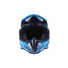 Мотошолом VIRTUE MD-902 чорний із блакитним size S фото 3 купити в Україні