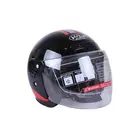 Мотошолом відкритий VIRTUE MD-В201 чорний з червоним size L фото 2 купити в Україні