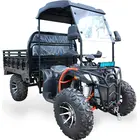 Вантажний Квадроцикл MotoZona Hummer 300 4x4 Самоскид (Чорний)  купити в Україні
