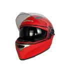 Мотошлем Exdrive EX-09 Интеграл + Очки Черно-красный мат (Размер XL), фото 