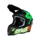 Мотошолом Exdrive EX-806 CRAZY Кросовий Зелено-чорний мат (Розмір M)  купити в Україні