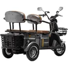 Электротрайк Crosser TR4 Vagon (трехколесный электроскутер) красный 1000w, фото фото 2