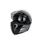 Мотошлем Eхdrive EX-701 Bandana Glossy Black размер M, фото 