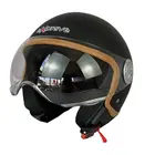 Мотошлем Exdrive EX-592 шлем полулицевик чёрный глянцевый (Размер S), фото 