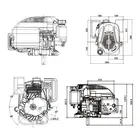 Двигун Loncin LC1P70FA, 6.5 к.с., бензиновий, вал 22.2 мм (шпонка) фото 12 купити в Україні
