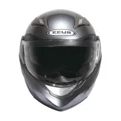Мотошлем модуляр ZEUS ZS-3100 Titanium - сірий глянсовий, трансформер з сонцезахисними окулярами  купити в Україні