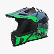 Мотошолом DAZZLE кросовий + візор компл size М (чорно-зелений)  купити в Україні