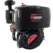 Двигатель Kama KM12DL500FE, 12 л.с., дизельный, вал 25 мм (шлиц), электростартер, фото 