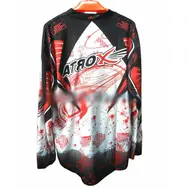 Реглан текстильный ATROX APT NF-5201черно-бело-красного цвета, фото 