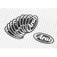 Наклейка "Arai" малая 10шт (9,5х4,5см), фото 