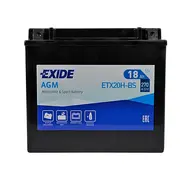 Акумулятор EXIDE ETX 20H-BS EXIDE (12V, 18A)  купити в Україні