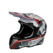 Мотошолом Exdrive EX-806 MX Кросовий White/Red Glossy (Розмір M)  купити в Україні