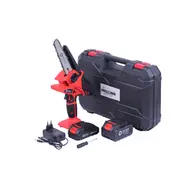 Аккумуляторная цепная мини-пила TATA TM-CS403BLi 6" 21V 2 АКБ (2A; 3A) + зарядное устройство, фото 