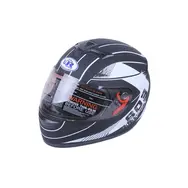 Мотошолом закритий VIRTUE MD-903 чорний з білим матовим size L  купити в Україні