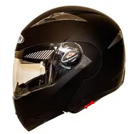 Мотошлем FXW HF-118 matte black шлем трансформер, Flip-Up модуляр с солнцезащитными очками, фото 