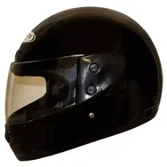 Мотошлем FXW HF-101 solid black закрытый шлем интеграл, full-face чёрный глянцевый, фото 