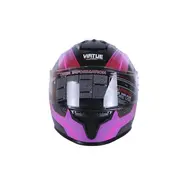 Мотошлем VIRTUE MD-813 черный с сиреневым size L, фото 