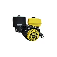 Двигатель YBX 190FE, 15 л.с., бензиновый, вал 25 мм (шлиц), электростартер, фото 