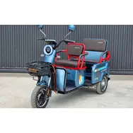 Электротрицикл трехколесный SOKMOTO X3 МАХ 2025 2000W (Голубой), фото 