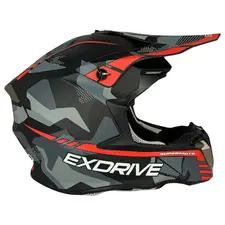 Мотошолом Exdrive EX-806 MX Кросовий червоно-чорний мат (Розмір М)  купити в Україні
