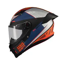 Мотошлем AXXIS FENIX "ESSENCE" size: M (черно-серо-оранжевый), фото 