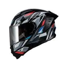 Шлем VIRTUE V-80 черный с цветной графикой size L (трансформер), фото 