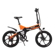 Електричний велосипед Maxxter RUFFER MAX 20" (чорно-помаранчевий)  купити в Україні