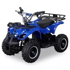 Квадроцикл Pocket ATV 2T 65cc кикстартер-электростартер (синий), фото 