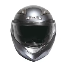 Мотошлем модуляр ZEUS ZS-3100 Titanium - серый глянцевый, трансформер с солнцезащитными очками, фото 