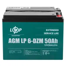 Тяговий свинцево-кислотний акумулятор Logicpower LP 6-DZM-50 Ah  купити в Україні