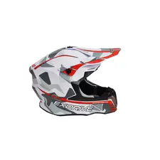 Мотошолом Exdrive EX-806 MX Кросовий White/Red Matt (Розмір S)  купити в Україні