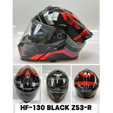 Мотошолом модуляр FXW HF-130 (Black Z53-R) розмір M  купити в Україні